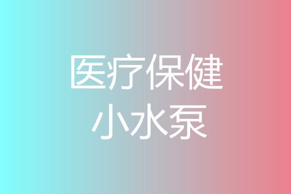 醫(yī)療保健小水泵